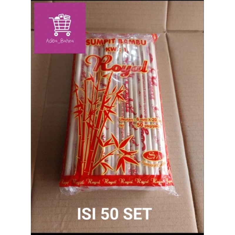 

BERSIH & HIGIENIS !!! SUMPIT KAYU ROYAL [ ISI 50 SET ]