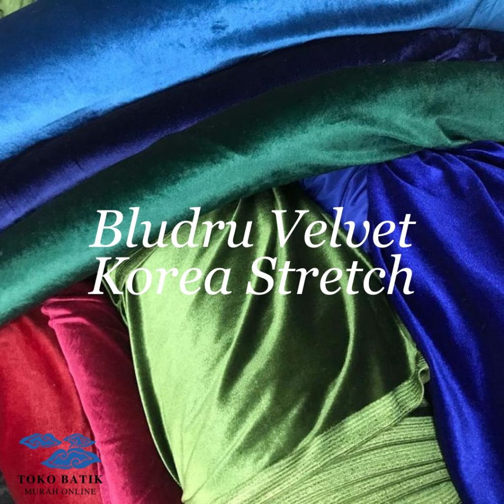 Kain Bludru Velvet Super STRETCH PREMIUM 100% Original Korea