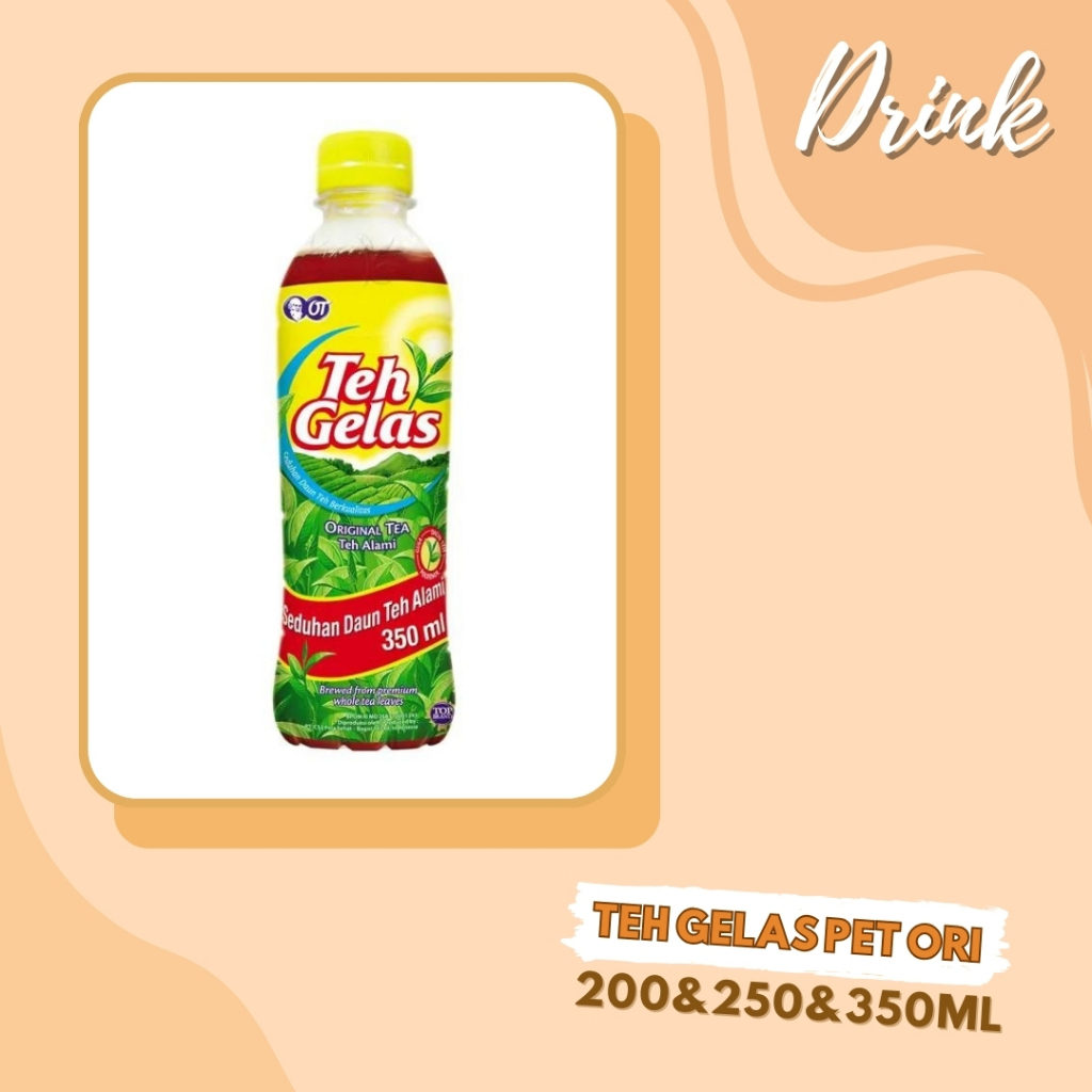 

DRINK | MINUMAN BOTOL | TEH GELAS BOTOL | TEH GELAS PET ORI 350ML