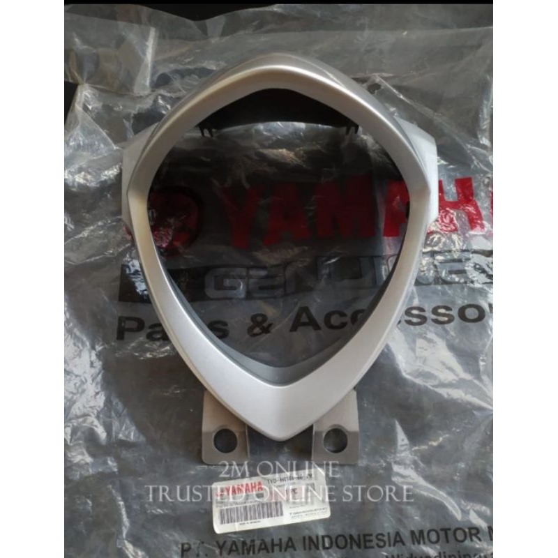 COVER LAMPU DEPAN FINO FI FINO125 GRANDE SILVER ORI 1YD-H4144-00-P0