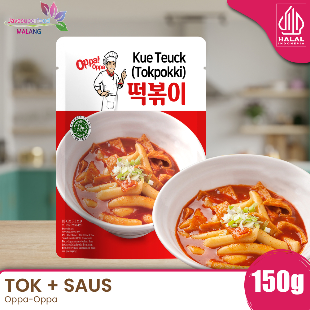 

Paket Tteokbokki tokpokki tokpoki topoki javasuperfood 100g + saus sauce tokpoki 50g instan halal