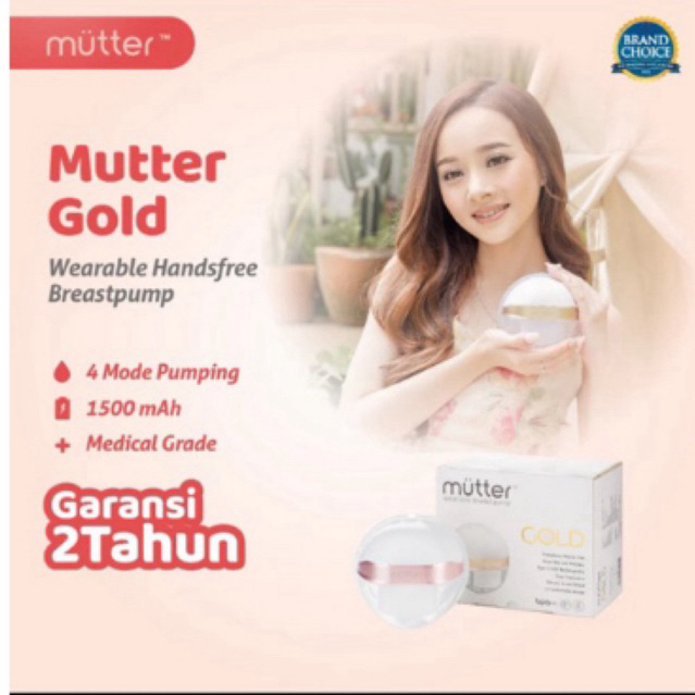 Breastpump Mutter Gold preloved warna rose gold