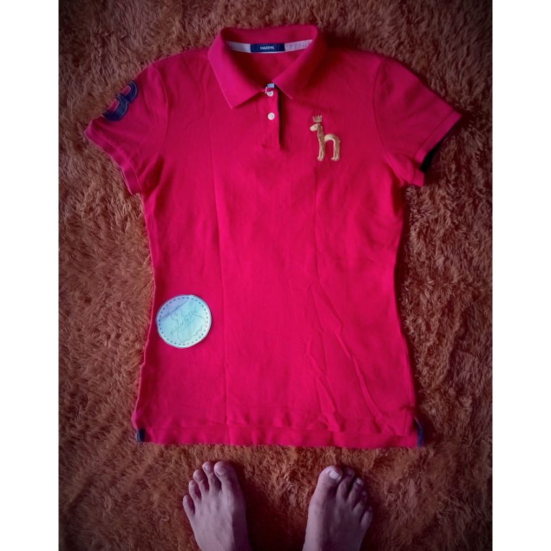 baju kerah kaos polo hazzys big logo