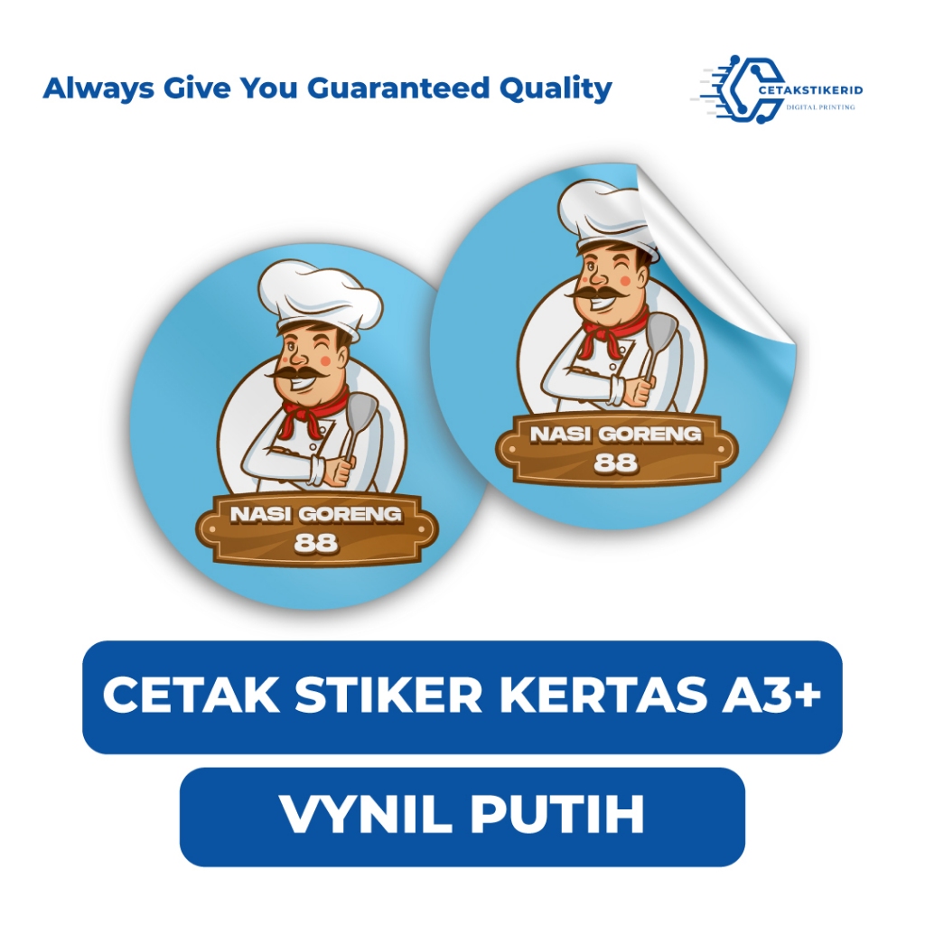 

CETAK STIKER LABEL PREMIUM OLSHOP MAKANAN DAN MINUMAN, A3+ VYNIL PUTIH [FREE DESIGN]