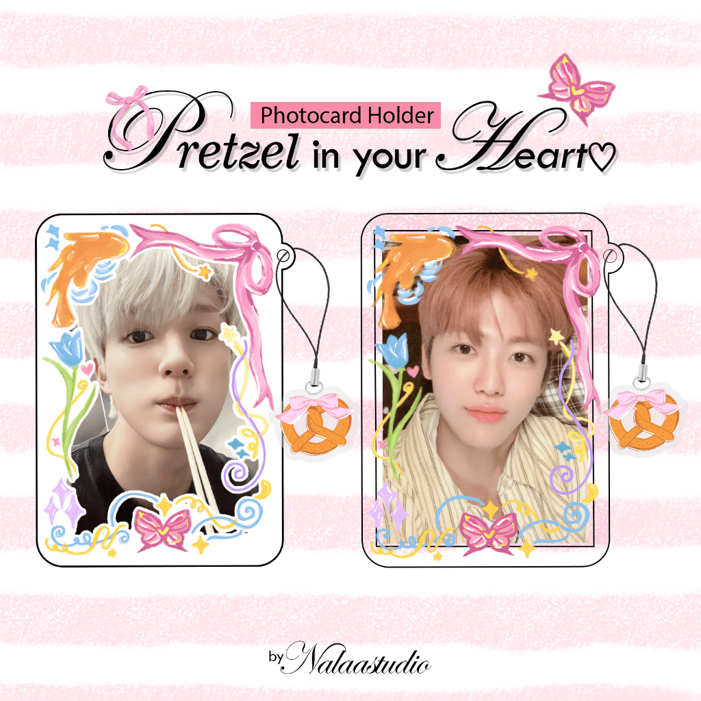 [READY] Cahol Photocard Holder "Pretzel in Your Heart" by nalaastudio