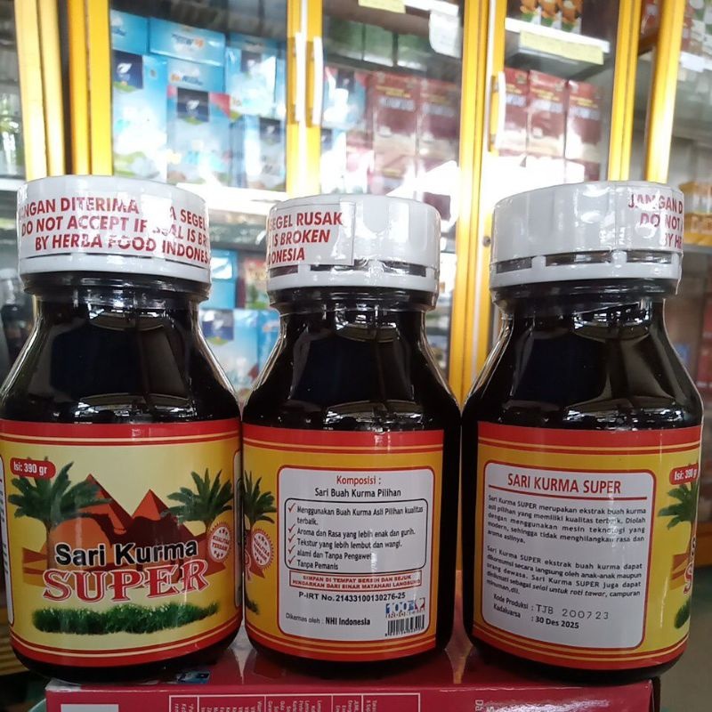 

Sari Kurma Super Herba Food Indonesia 390gram