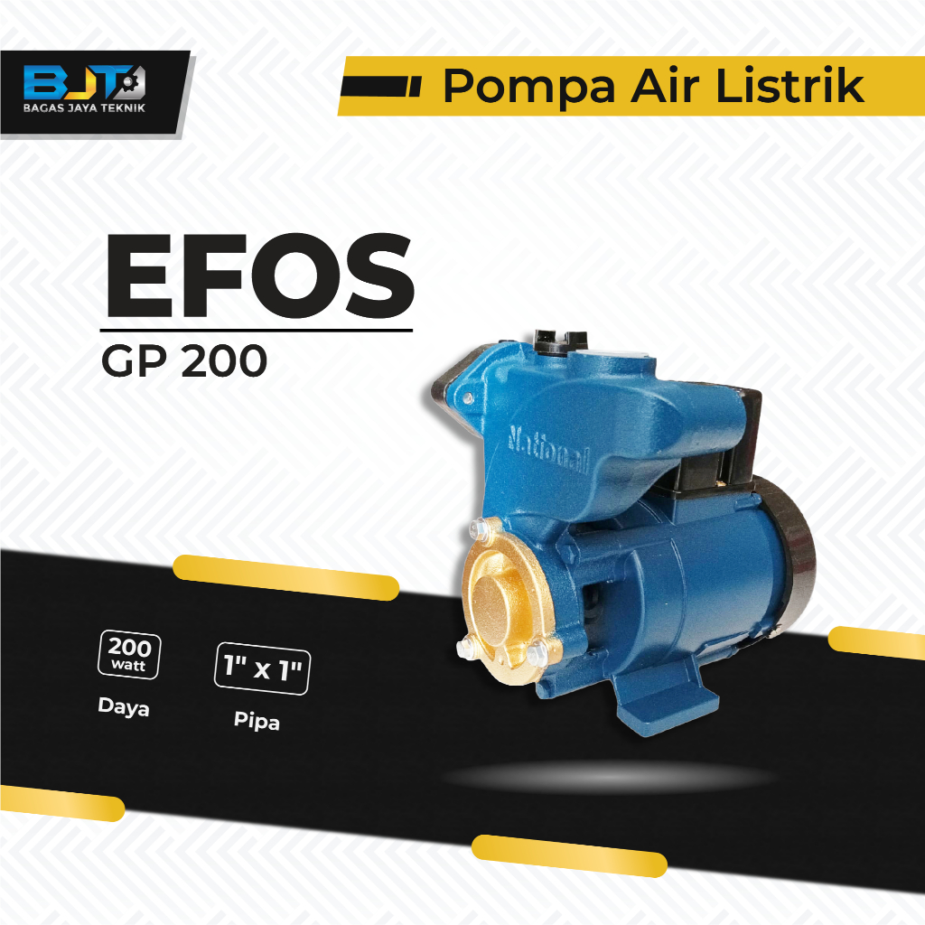 EFOS Pompa Air Listrik Tipe GP 200 Untuk Sumur Dangkal