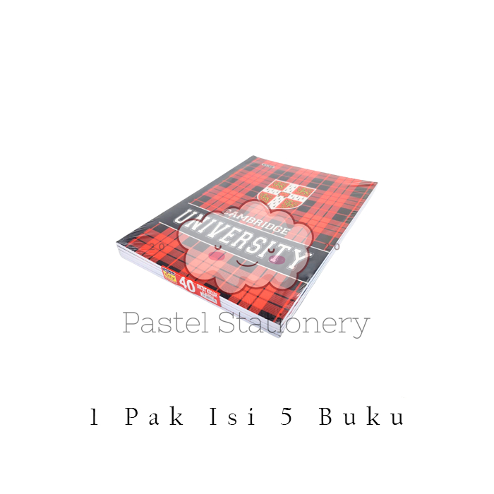 

[PACK] Buku Tulis Campus Kiky 40 Lembar 1 Pak Isi 5 Buku Kampus