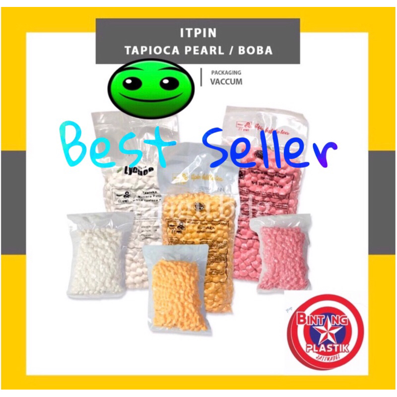 

BEST ITPIN ORIGINAL 100% 1kg - Bubble Tapioca Pearl - Bubble Mutiara Hitam - Bobba Topping Minuman