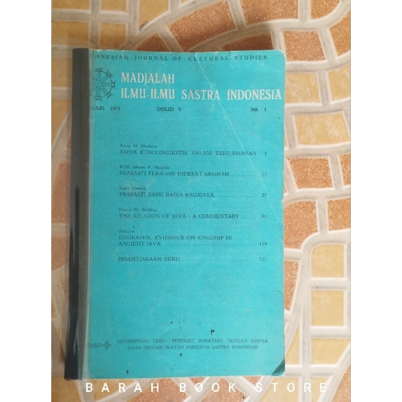 Majalah Ilmu Sastra Indonesia tahun 1973. Lawas Original.