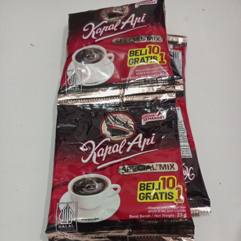 

KAPAL API Special Mix Kopi Hitam Serbuk Kopi + Gula 23g