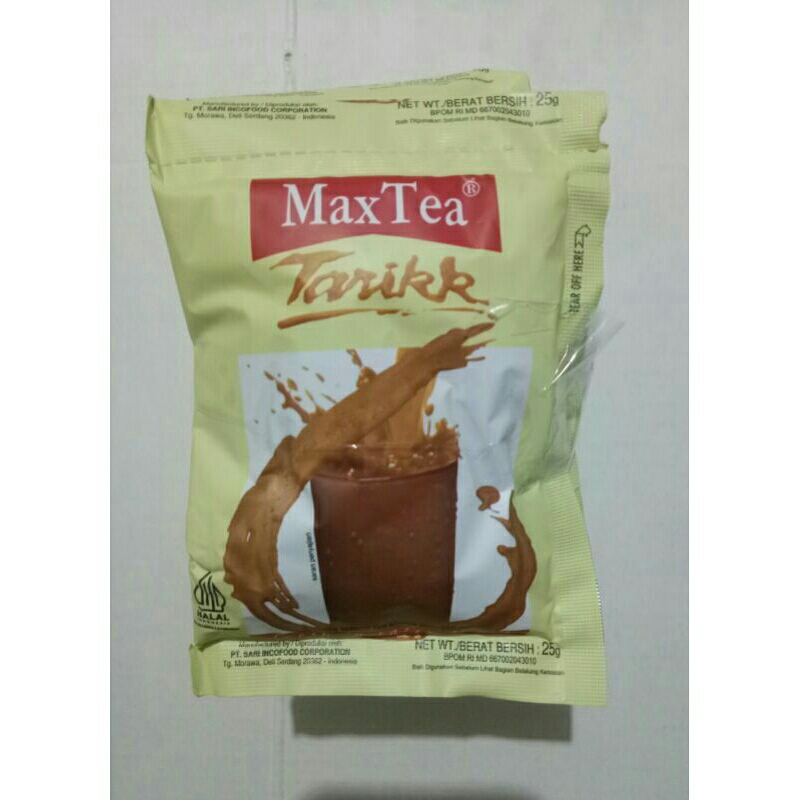 

max tea tarik 25gr 10pcs