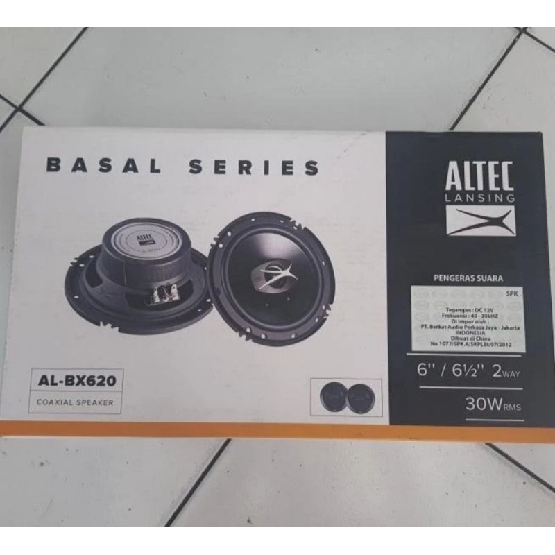 Altec lansing coaxial speaker AL BX620 6.5 inchi