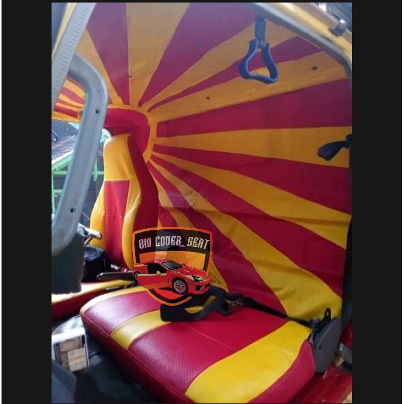 Cover atap plafon mobil truk motif matahri / lapis pelindung plafon mobil truck canter ragasa umplun