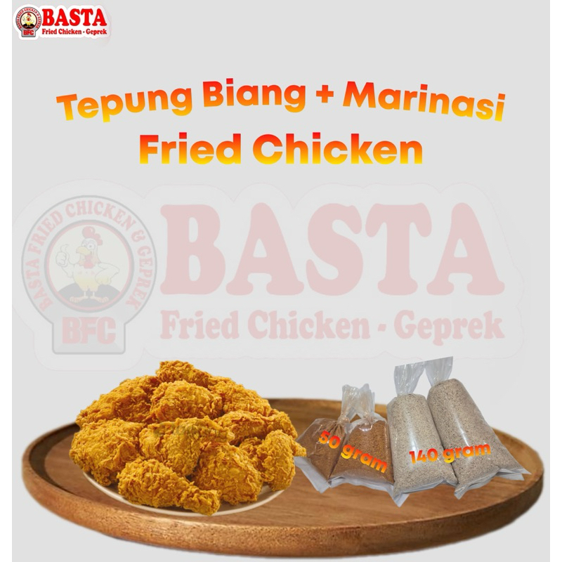

tepung biang + marinasi fried chicken untuk 2 kg tepung terigu dan 2 kg ayam