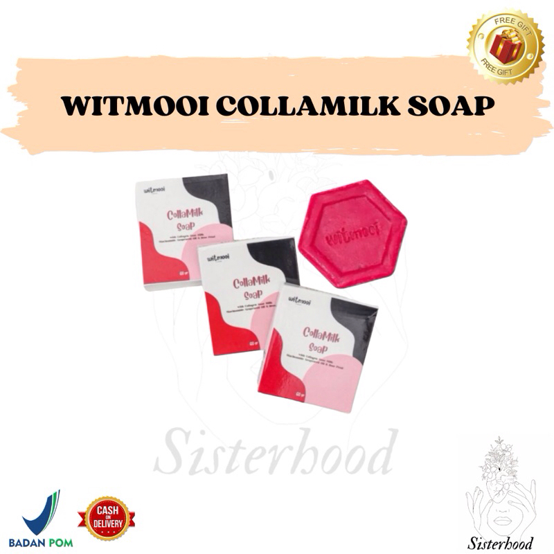 Witmooi CollaMilk Soap 60g | Free Jaring Sabun