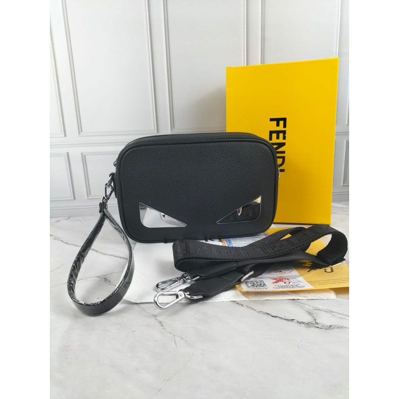 FENDI HANDBAG POUCH PRIA LEATHER CLUTCH TAS TANGAN COWOK MEWAH IMPORT FN 6671