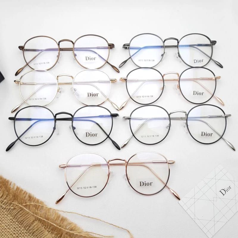Kacamata Ursula 3213 || kacamata Bluecromic|| kacamata bulat gratis minus