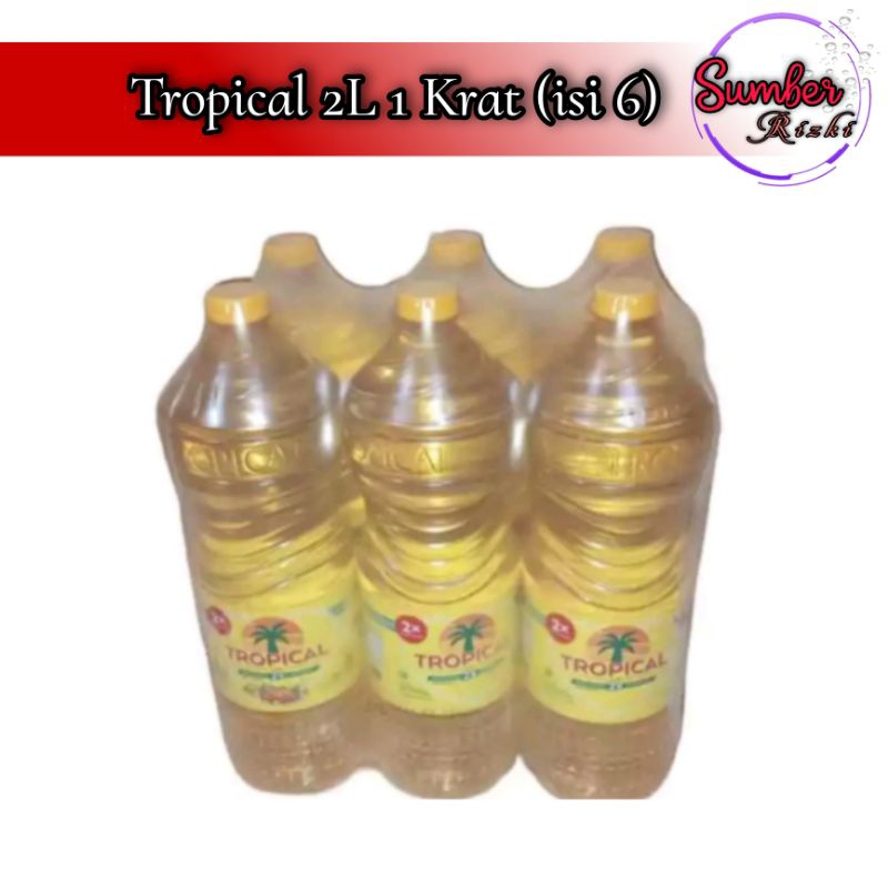 

Tropical 2L 1 Krat (6 PCS) Minyak Goreng Sawit