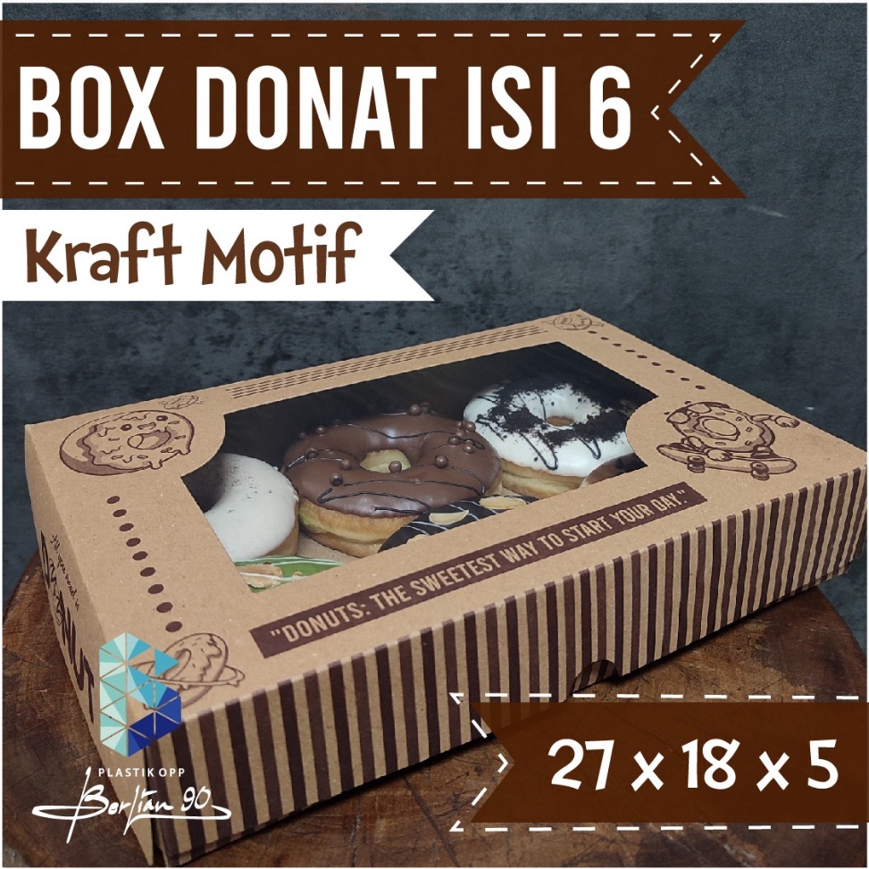 

Sale Box Donat Isi 6 Motif uk 27x18x5 CM Jendela ISI 5 PCS Box Donat