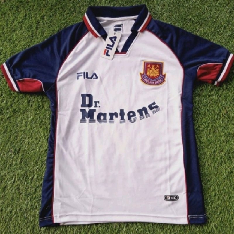 JERSEY WESTHAM AWAY RETRO VINTAGE DR MARTENS 1999