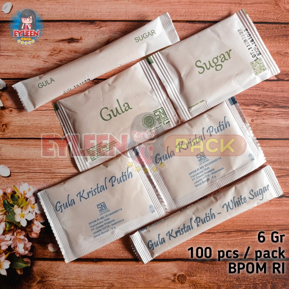 

Pasti Murah White Sugar Sachet Gula Putih Sachet isi 1 pcs Kotak Batang K84