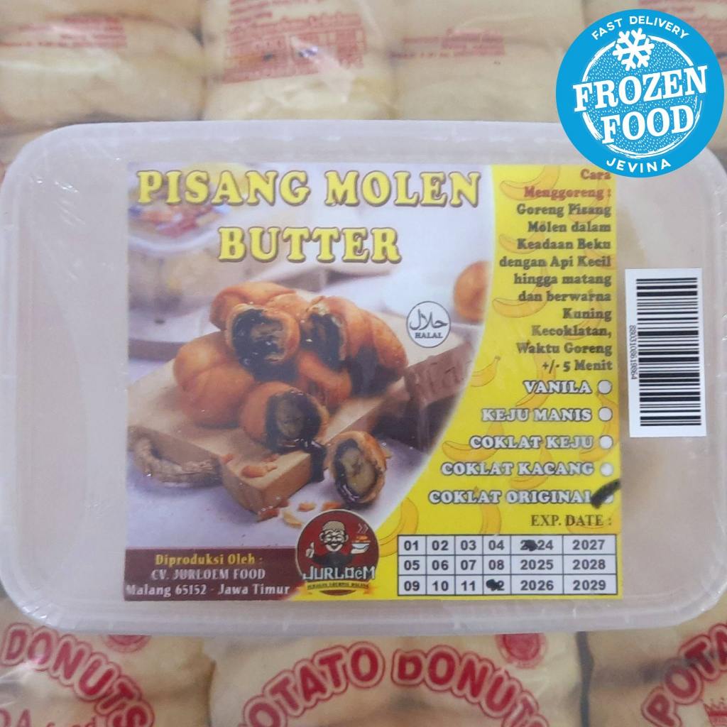 

Jurloem Pisang Molen Butter Coklat Isi 10 pcs