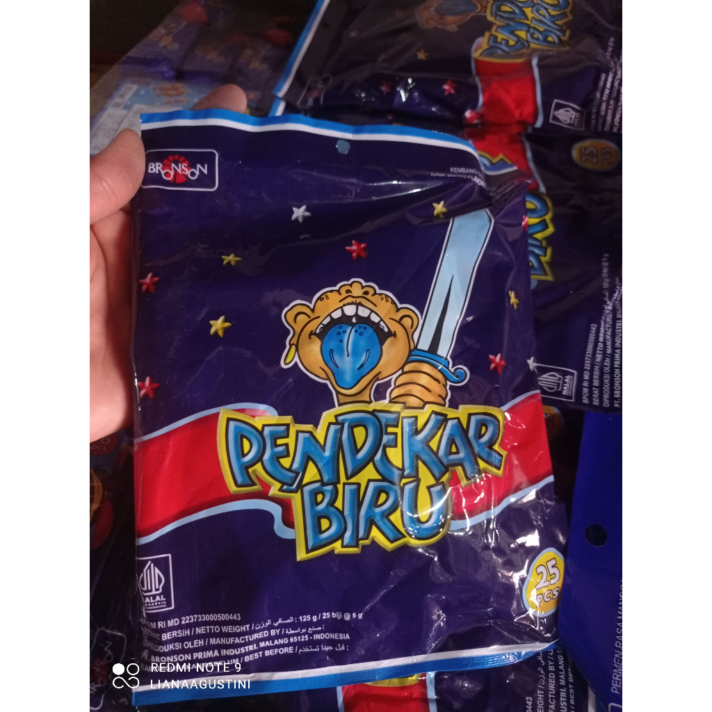 

Permen Biru Pendekar Biru dari Bronson isi 25 pcs