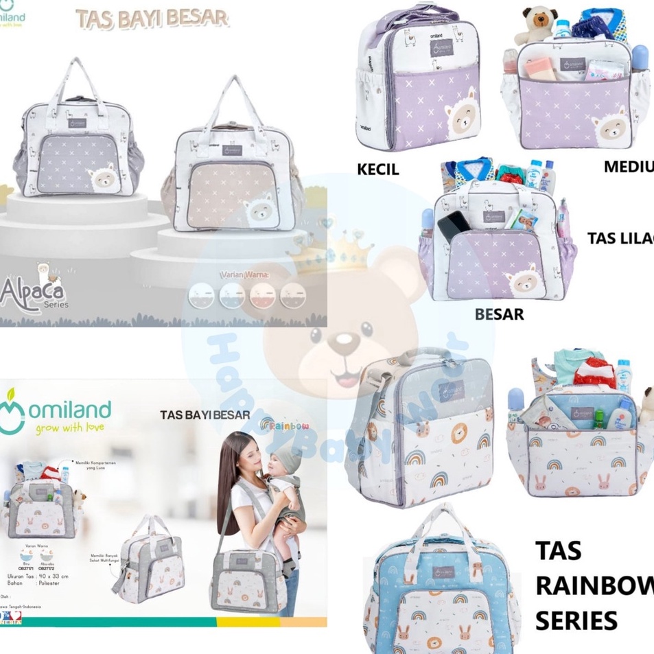 Baru Omiland Tas Bayi ALPACA  RAINBOW Series