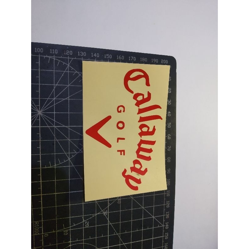 

cutting stiker callaway