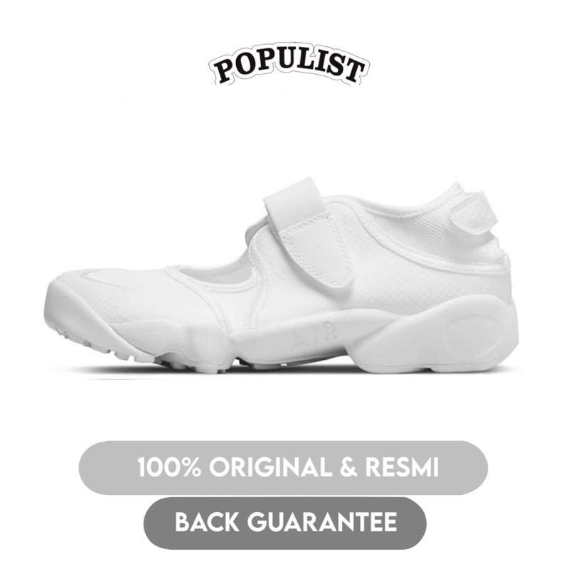 Nike Air Rift White White 100% Original Resmi