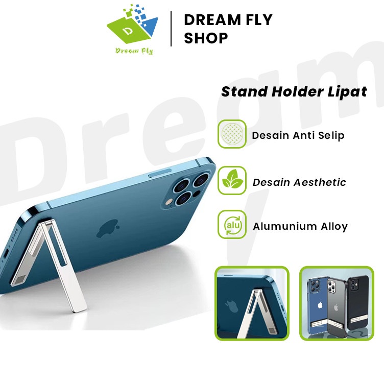 Holder Stand Hp Clip Mini  Stand Holder Lipat Ultra Thin Tipis Invisible Holder HP  Phone Stand Hold