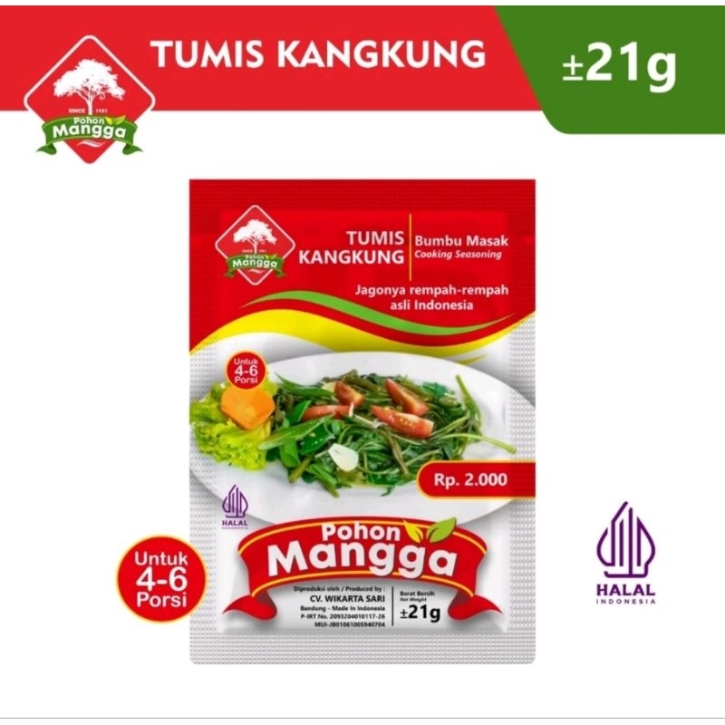 

bumbu tumis Kangkung instan cap pohon mangga 21 gram