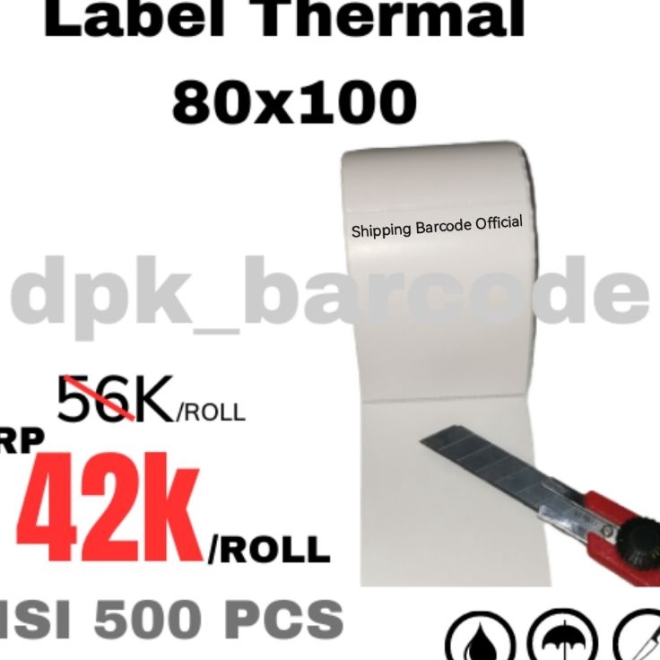 

Hot Sale Label Thermal 78x1 isi 5pcs Kes Thermal 8x1 Kes Resi 76x1 Label Thermal 78x1 Barcode Label 8x1 core 1 inch