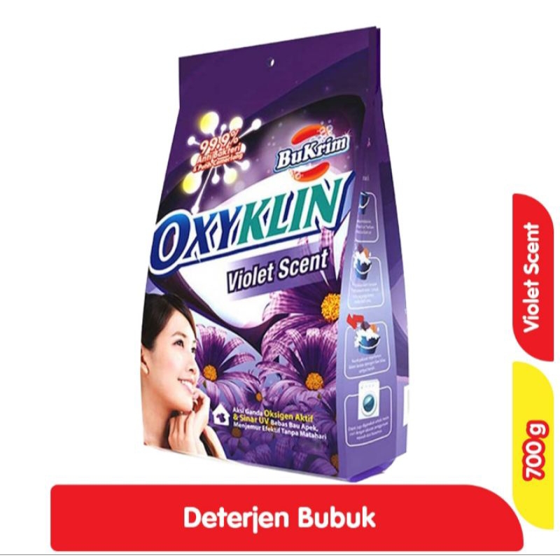 BUKRIM OXYKLIN DETERGENT BUBUK 700 G