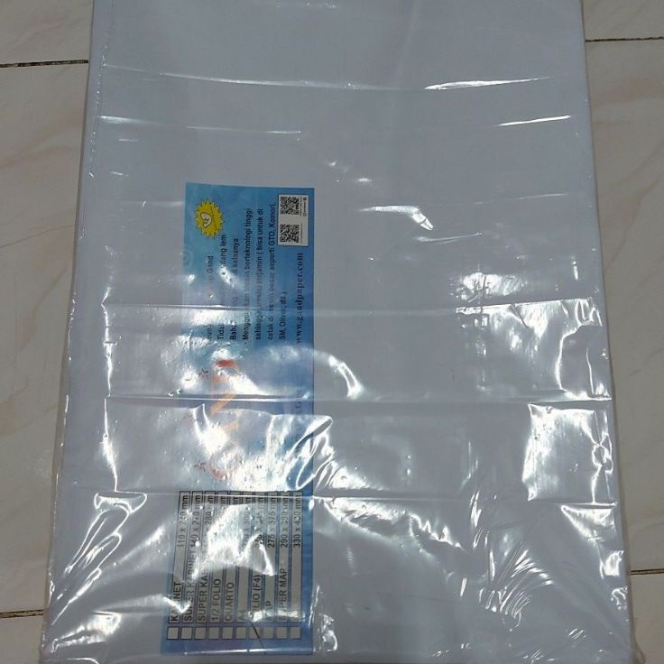 

Hot Sale amplop putih ukuran folio 24 x 345 mm isi 1 Lembar