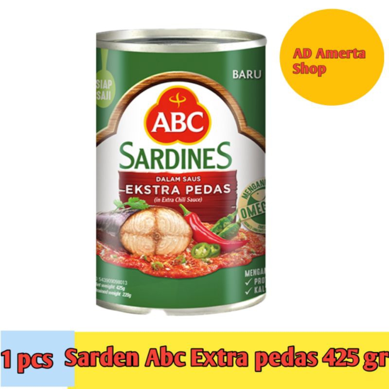 

sarden abc saus extra pedas 425 gr