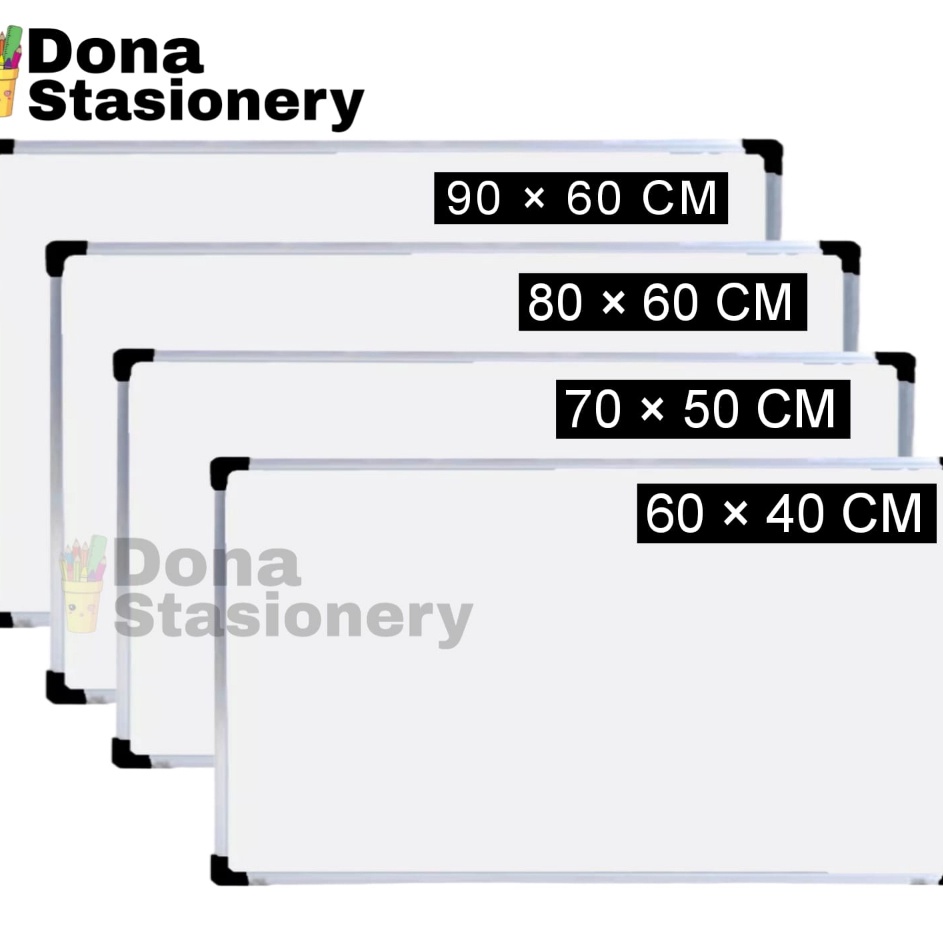 

Grosir WhiteboardPapan TulisPapan Tulis ukuran Whiteboard 2 sisi Spidol dan Kapur