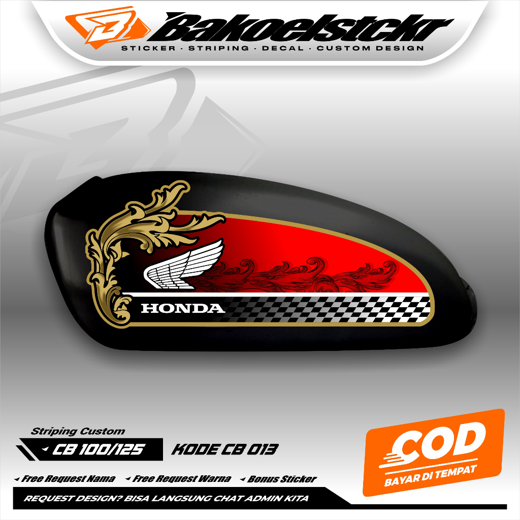 STRIPING CB 100 CUSTOM - STRIPING CB VARIASI - STRIPING CB BATIK