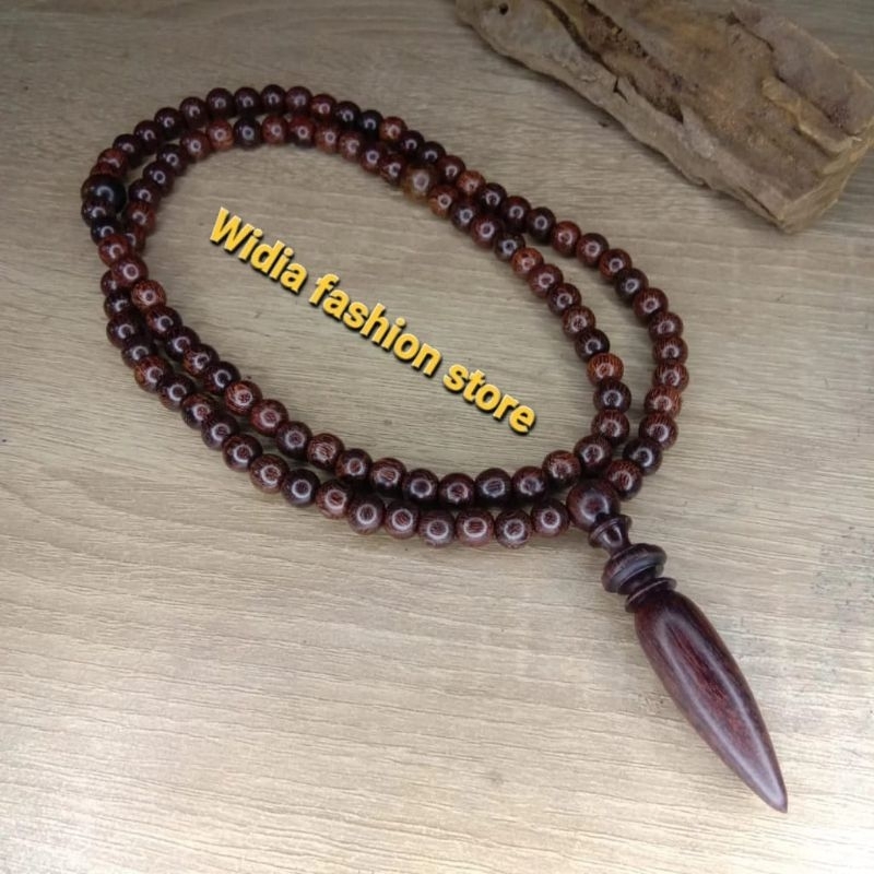 kalung tasbih pria kalung kayu galih asem tasbih kayu galih asem asli kalung tasbih kayu asem origin