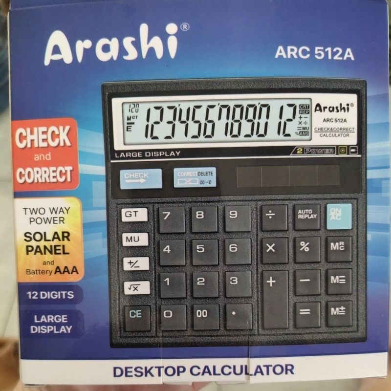 

KALKULATOR MEJA ARASHI 12 DIGIT