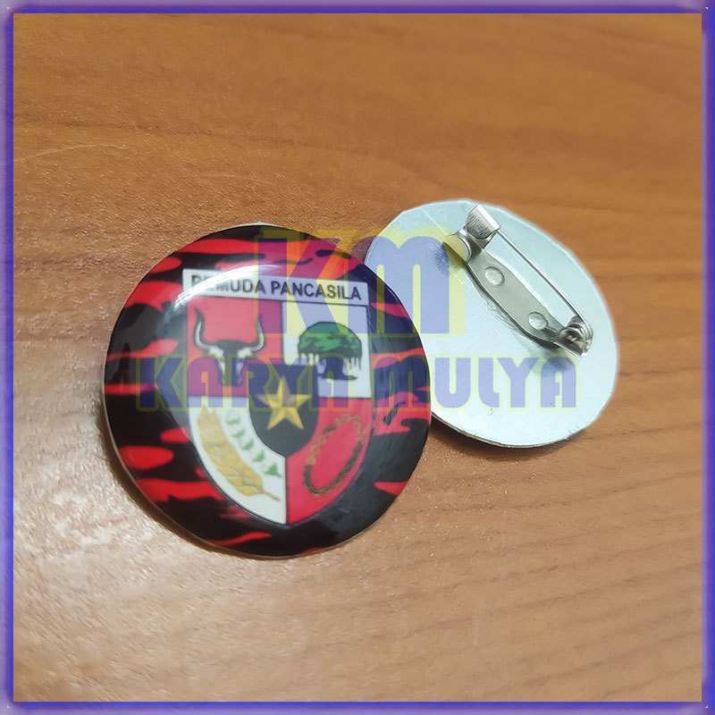 Pin Bross Logo PP Pemuda Pancasila Pin Pemuda Pancasila Mode Bulat - Karya Mulya