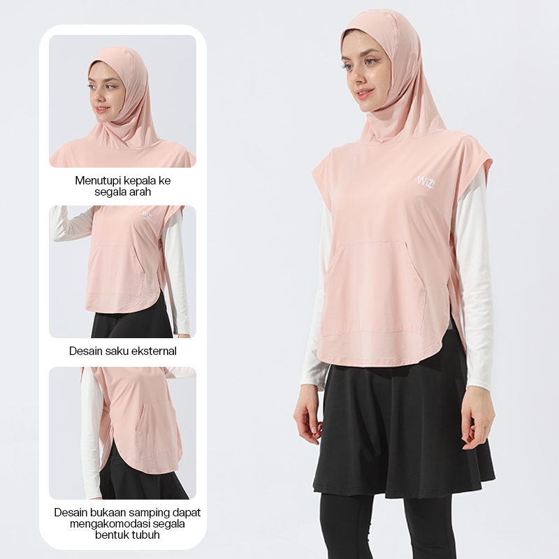 RAGA Outer Sport Hijab Panjang Jilbab Olahraga Sport Hijab Instant Jersey Super Premium
