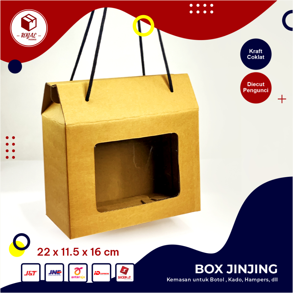 

Box ( 22 x 11,5 x 16 cm ) Jinjing Botol 500 ml isi 2 B FLUTE - Kardus/Packing/Polos/Karton/Botol/JinjingBox/HandleBox/BoxTenteng