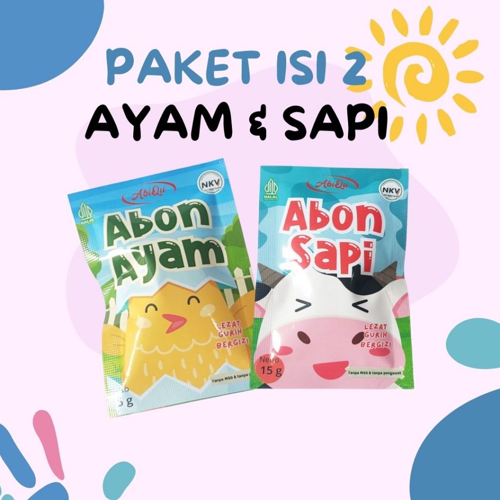 

Paket Abiqu Abon Ayam - Sapi 15 gram