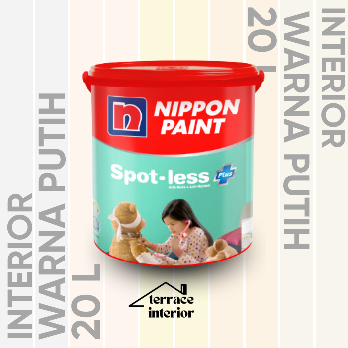 Cat Tembok Spotless Plus Nippon Paint Interior Warna Putih 20 Liter