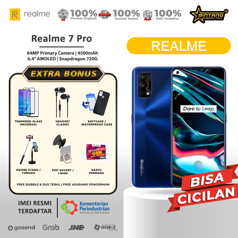 REALME 7 PRO RAM 8/128GB REALME 7 RAM 8/128GB GARANSI RESMI