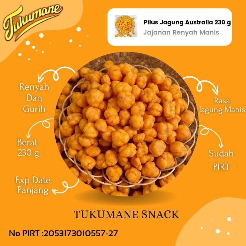 

Pilus Jagung Australia 250 Gram Pilus Ngebut Cemilan Spesial Gurih Renyah