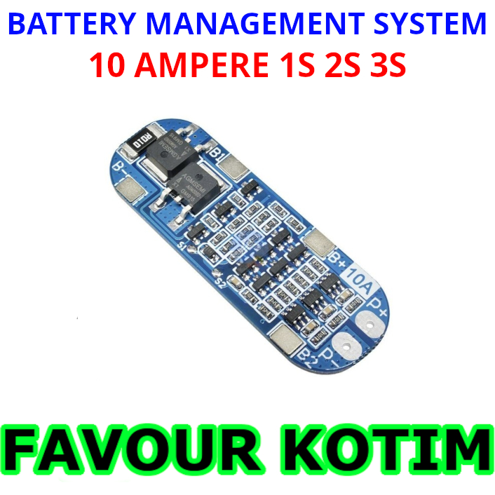 MODUL PROTEKSI 10A BATERAI 1S 2S 3S LITHIUM BATTERY 18650 BMS FVKOTIM