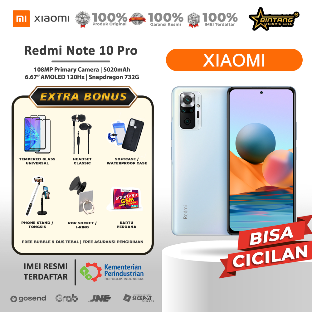 XiaomiI redmi note 10 pro ram  8/128gb ram 6/128gb redmi note10pro garansi resmi